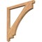 Ekena Millwork Imperial Arts & Crafts Smooth Bracket, Western Red Cedar, 3 1/2"W x 48"D x 48"H BKT04X48X48IMP03SWR - alternate 1